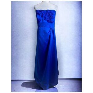 David's Bridal Cobalt Blue Strapless Gown Mother of the Bride Women's Size 20
